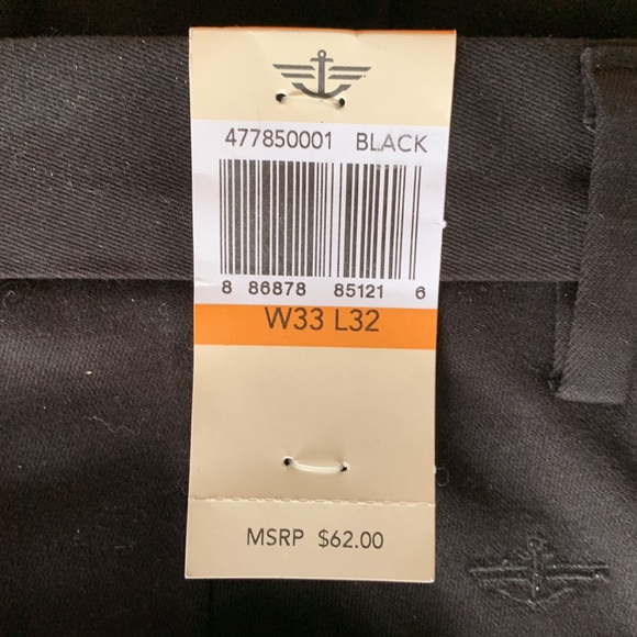 Dockers Slim Tapered Fit Stretch for Performance W 33. L 32 NWT Black - Picture 2 of 5